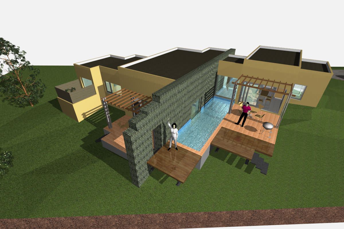 Modelo 3D de Villa Gustavo en Proyectos Arquitectónicos